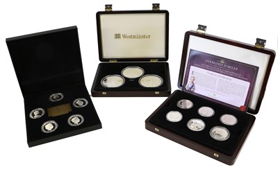 Lot 342 - 3x Silver Proof Commemorative Coin Sets,...