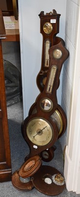 Lot 1178 - A Rosewood Wheel Barometer, early 19th century,...