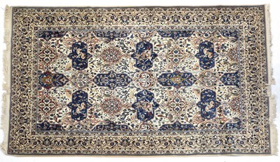 Lot 1057 - Nain Carpet Central Iran, circa 1970 The ivory...