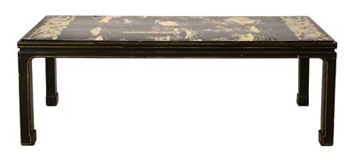 Lot 1287 - ~ A Chinese Ebonised Rectangular Coffee Table,...