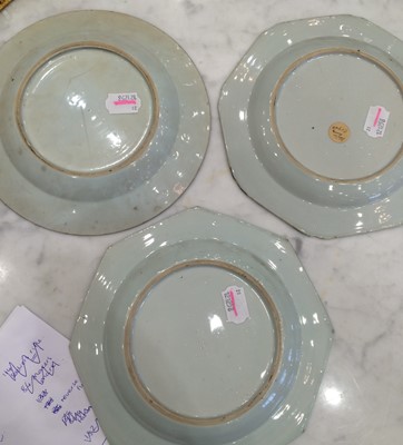 Lot 163 - ~ A Chinese Porcelain Octagonal Plate,...