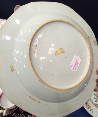 Lot 163 - ~ A Chinese Porcelain Octagonal Plate,...