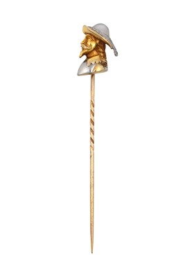 Lot 2096 - A Cultured Pearl Stick Pin realistically...