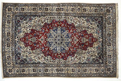 Lot 1058 - Nain Carpet Central Iran, Circa 1960 The blood...