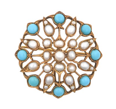Lot 2135 - An Early 20th Century Turquoise and Split...