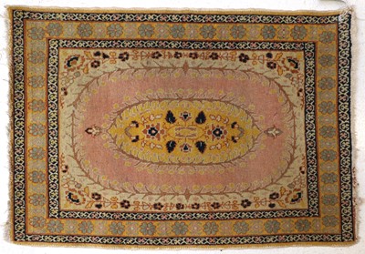 Lot 1011 - ^ Tabriz Rug Northwest Iran, 1910 The salmon...