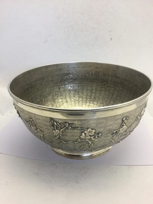 Lot 2047 - A Chinese Export Silver Bowl