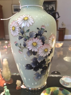 Lot 343 - A Japanese Cloisonne Enamel Vase, by Ando...