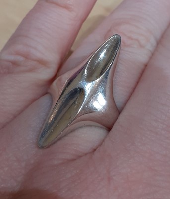 Lot 2010 - A Ring and A Pair of Earrings, by Georg Jensen...