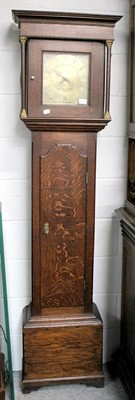 Lot 1128 - An Oak Thirty Hour Long Case Clock, 18th...