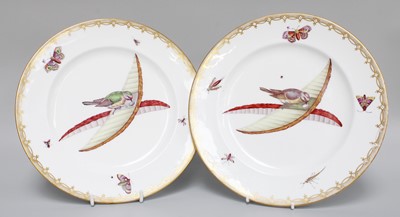 Lot 251 - A Pair of John Rose, Coalport Plates, 19th...