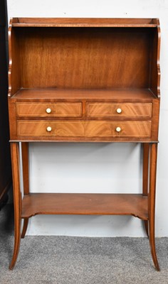 Lot 1285 - An Inlaid Mahogany Dwarf Bookcase, 57cm by...