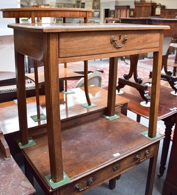 Lot 1271 - ~ A 19th Century Mahogany Side Table, with...