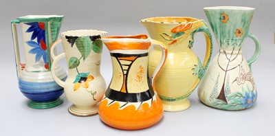 Lot 162 - A Collection of Nineteen Jugs, mostly Burleigh...