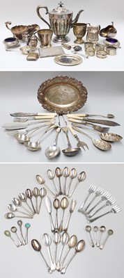 Lot 33 - A Collection of Assorted Silver and Silver...