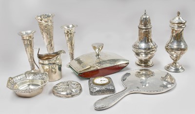 Lot 22 - A Collection of Assorted Silver, comprising...