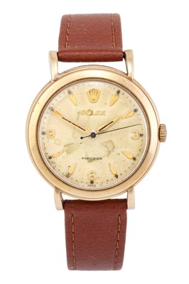 Lot 2385 - Rolex: A 9 Carat Gold Centre Seconds...