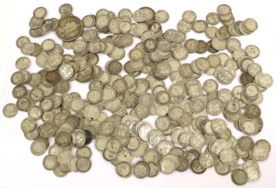 Lot 78 - Mixed British Pre-1920 Silver Coinage, mostly...