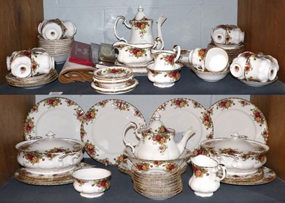 Lot 206 - Royal Albert Old Country Roses, tea, coffee...