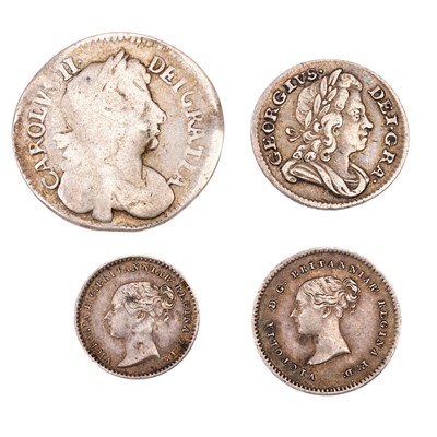 Lot 276 - 4x Mixed Maundy Oddments, comprising; Charles...