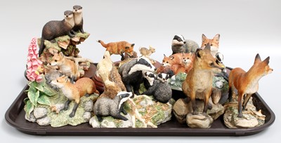 Lot 170 - Border Fine Arts Wildlife Models, including...
