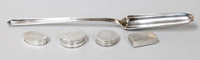 Lot 91 - Four George III Silver Patch-Boxes, Three...