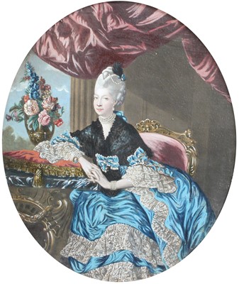 Lot 1000 - After Johann Zoffany A portrait of Queen...