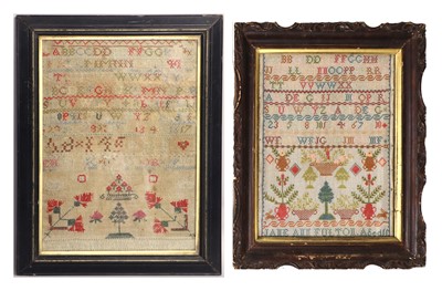 Lot 2066 - 19th Century Alphabet Sampler Worked by Mary...