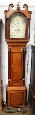 Lot 1501 - An Oak and Mahogany Eight Day Longcase Clock,...