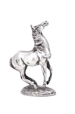 Lot 2137 - A Silver Model of a Horse