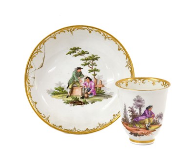 Lot 145 - A Vienna Porcelain Coffee Cup and Saucer,...
