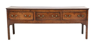 Lot 269 - A George III Oak Dresser, late 18th century,...