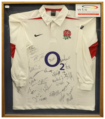 Lot 4017 - England Rugby Union Autographed Shirt