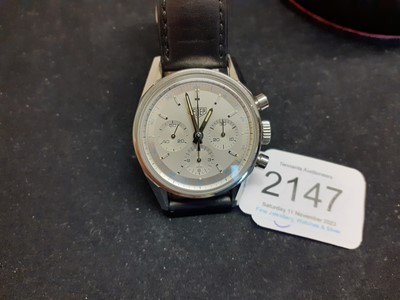 Lot 2147 - Tag Heuer: A Stainless Steel Chronograph...