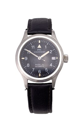 Lot 2145 - IWC: A Stainless Steel Automatic Calendar...