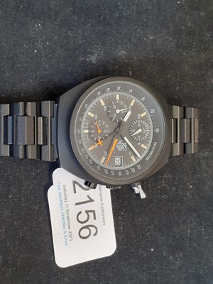 Lot 2156 - Tag Heuer: A PVD Coated Automatic Calendar...