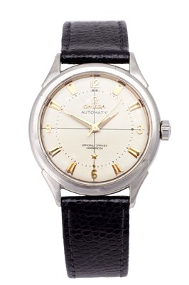 Lot 2152 - Omega: A Stainless Steel Automatic Centre...