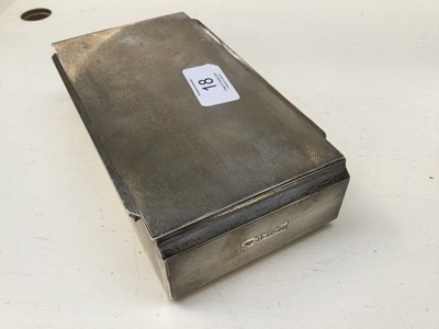Lot 18 - An Elizabeth II Silver Cigarette-Case, by E....