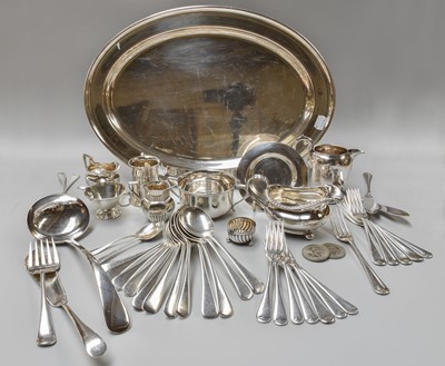 Lot 23 - A Collection of Silver and Silver Plate, the...