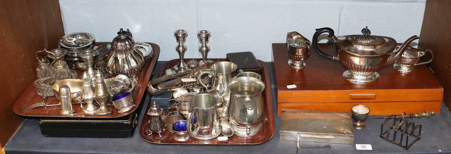 Lot 90 - A Large Collection of Assorted Silver and...