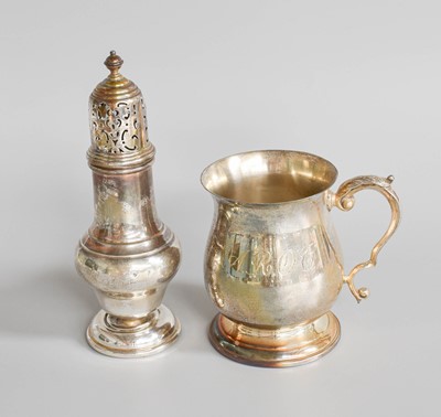 Lot 40 - A George V Silver Caster and an Elizabeth II...