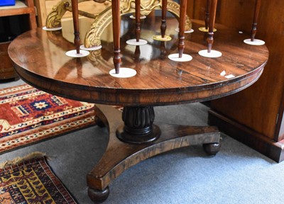 Lot 1185 - A Victorian Rosewood Breakfast Table, with...