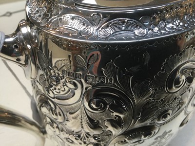 Lot 3 - An Edward VII Silver Coffee-Pot, by John Henry...