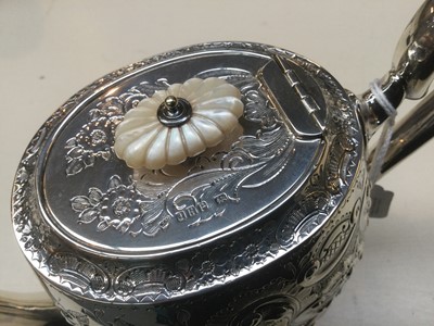 Lot 3 - An Edward VII Silver Coffee-Pot, by John Henry...
