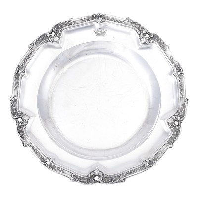 Lot 2264 - A French Silver Dinner-Plate