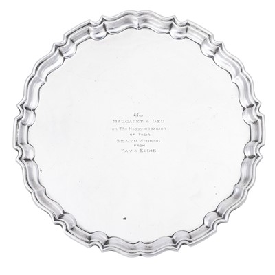 Lot 2344 - A George VI Silver Salver