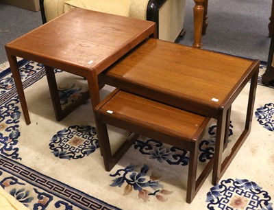 Lot 1218 - A Nest of Three Teak G Plan Coffee Tables,...