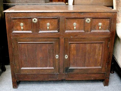 Lot 1347 - An Oak Sideboard of Small Proportions, 18th...