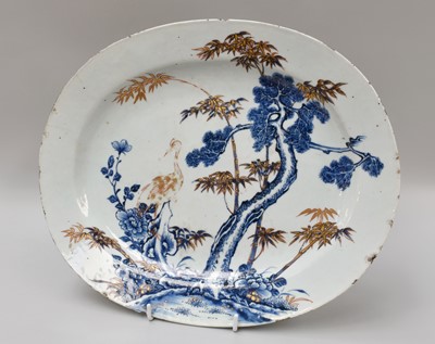 Lot 185 - A Chinese Porcelain Platter, 18th Century,...