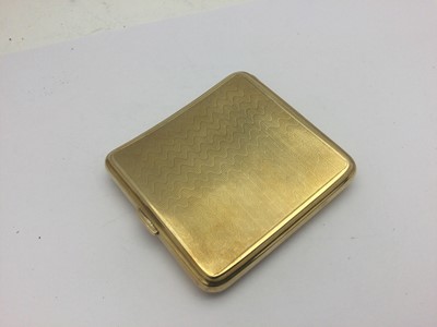 Lot 2105 - A George V Gold Cigarette-Case